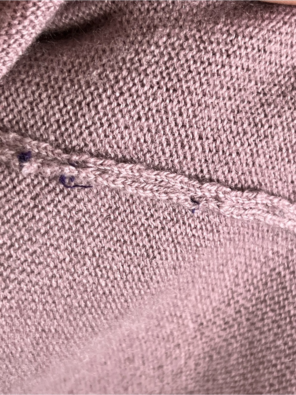 Ralph Lauren Purple Label Wool Cashmere Mauve Pink Sweater Medium Knit Italy - Picture 6 of 10